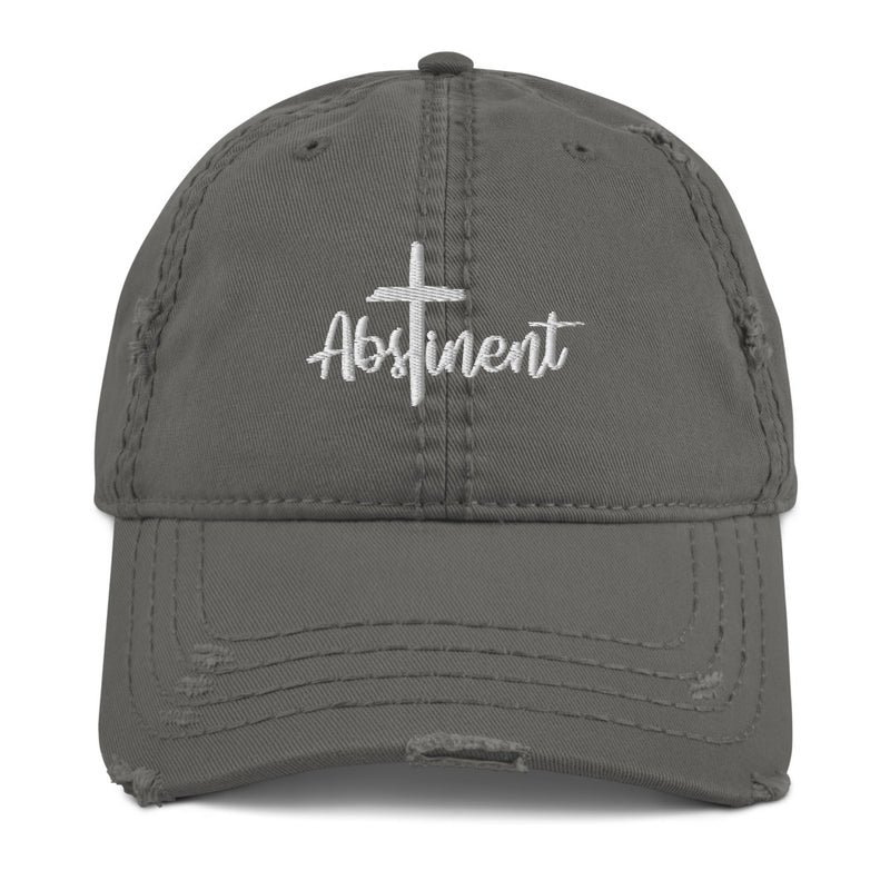 Abstinent Distressed Dad Hat
